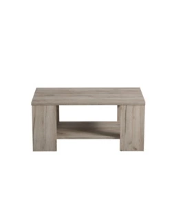 TAVOLINO DA CAFFE' CON RIPIANO IN QUERCIA, 90,5X50,5X41,5 CM